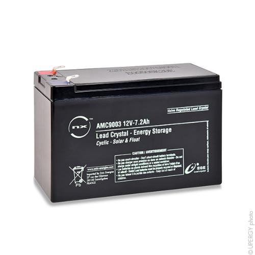 Batterie lead crystal 6-CNFJ-7.2 12V 7.2Ah F6.35 photo du produit 1 L