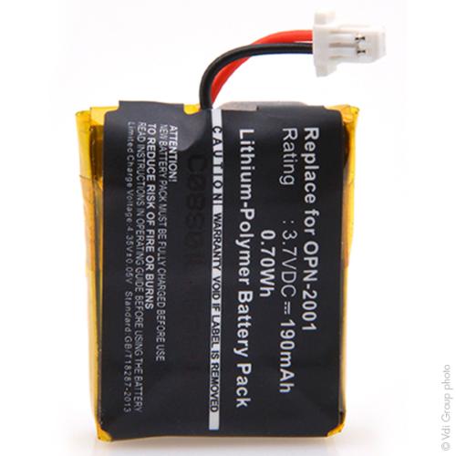 Batterie lecteur codes barres 3.7V 190mAh photo du produit 1 L