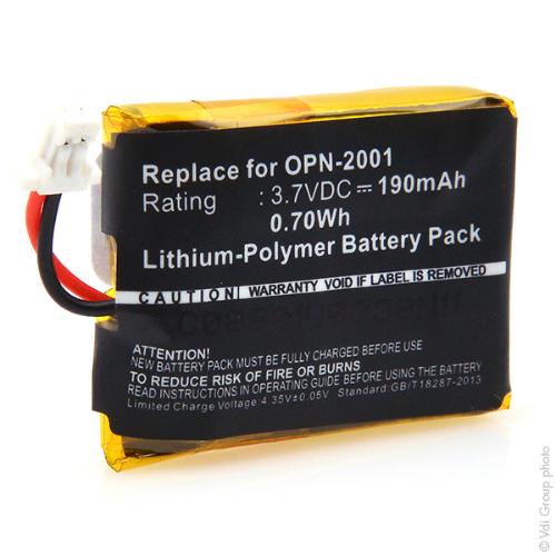 Batterie lecteur codes barres 3.7V 190mAh photo du produit 3 L