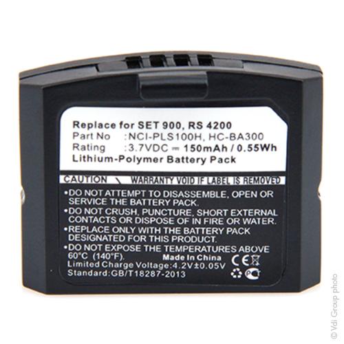 Batterie casque audio 3.7V 150mAh photo du produit 1 L