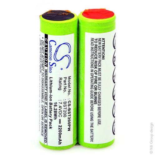 Batterie outillage électroportatif compatible Bosch 7.4V 2.2Ah photo du produit 1 L