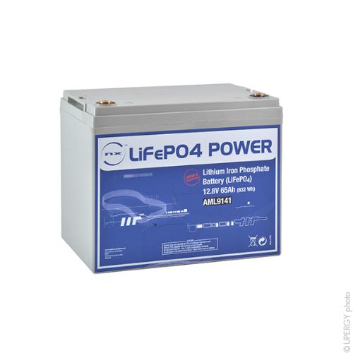 Batterie Lithium Fer Phosphate NX LiFePO4 POWER UN38.3 (832Wh) 12V 65Ah M8-F photo du produit 1 L