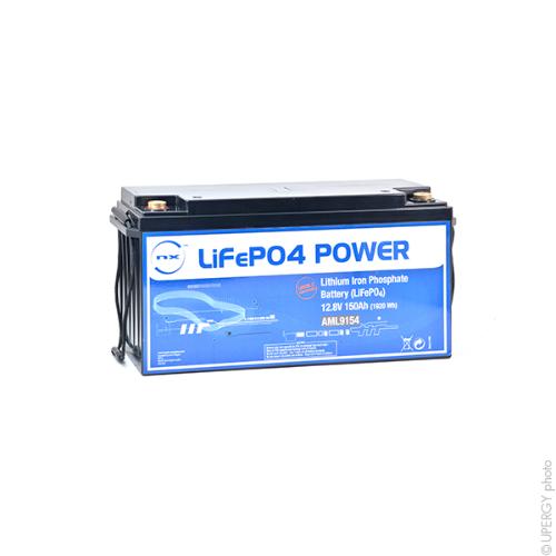 Batterie Lithium Fer Phosphate NX LiFePO4 POWER (1920Wh) 12V 150Ah M8-F photo du produit 1 L