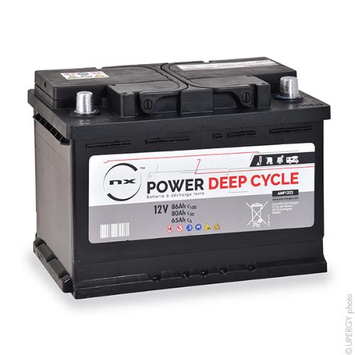 Batterie traction NX Power Deep Cycle 12V 80Ah Auto photo du produit 1 L