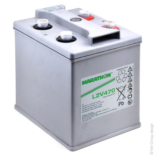 Batterie plomb AGM MARATHON L L2V470 V0 FR 2V 470Ah M8-F photo du produit 1 L