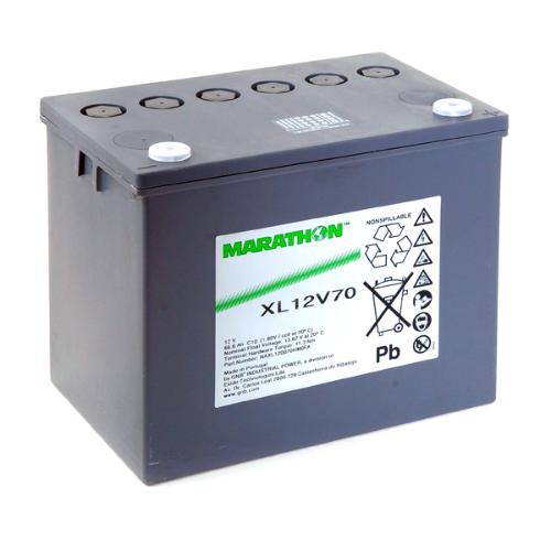 Batterie plomb AGM MARATHON XL12V70 12V 67Ah M6-F photo du produit 1 L
