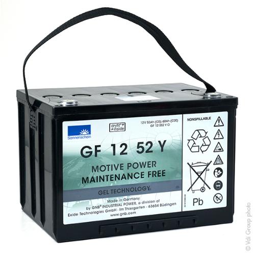 Batterie traction SONNENSCHEIN GF-Y GF12052Y0 12V 60Ah M6-F photo du produit 2 L
