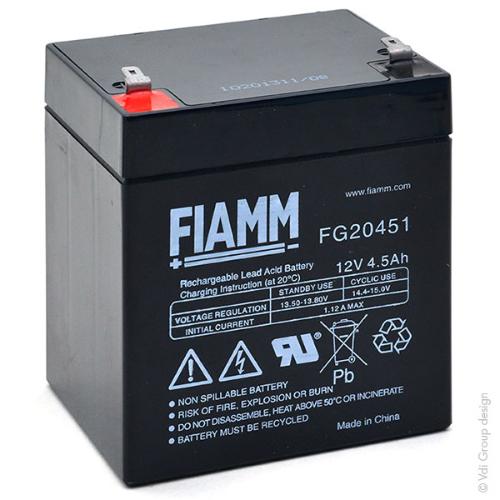 Batterie plomb AGM FG20451 12V 4.5Ah F4.8 photo du produit 1 L