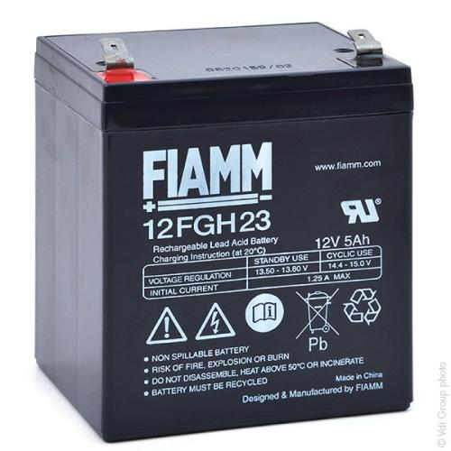 Batterie onduleur (UPS) FIAMM 12FGH23 12V 5Ah F6.35 photo du produit 1 L