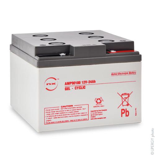 Batterie plomb etanche gel NX 24-12 Cyclic 12V 24Ah M5-F photo du produit 1 L