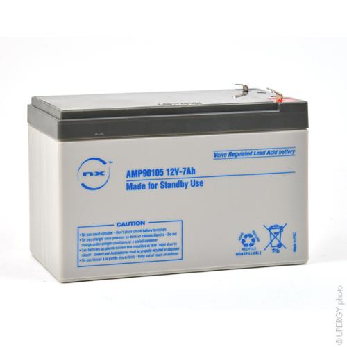 Batterie plomb AGM NX 7-12 Standby 12V 7Ah F4.8 photo du produit 1 L
