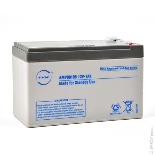 Batterie plomb AGM NX 7-12 Standby 12V 7Ah F4.8 photo du produit 2 L