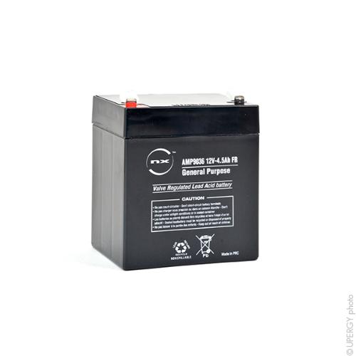 Batterie plomb AGM NX 4.5-12 General Purpose FR 12V 4.5Ah F4.8 photo du produit 2 L