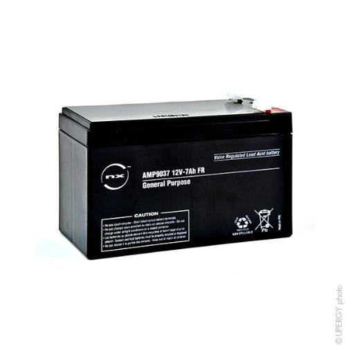 Batterie plomb AGM NX 7-12 General Purpose FR 12V 7Ah F4.8 photo du produit 2 L