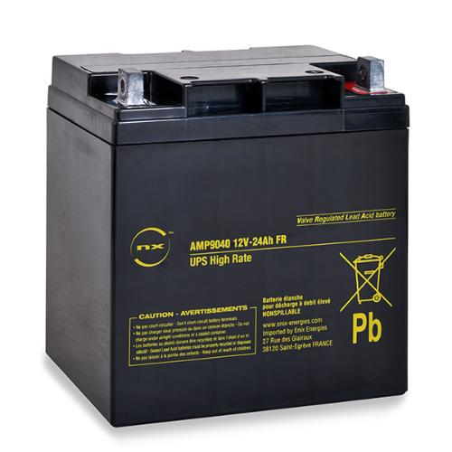 Batterie onduleur (UPS) NX 24-12 UPS High Rate FR 12V 24Ah M6-M photo du produit 1 L
