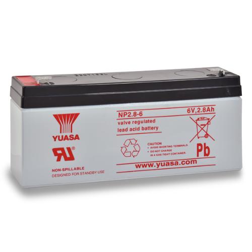 Batterie plomb AGM YUASA NP2.8-6 6V 2.8Ah F4.8 photo du produit 1 L