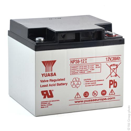 Batterie plomb AGM YUASA NP38-12I 12V 38Ah M5-F photo du produit 1 L