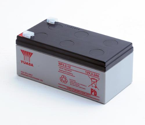 Batterie plomb AGM YUASA NP3.2-12 12V 3.2Ah F4.8 photo du produit 3 L
