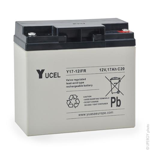 Batterie plomb AGM YUCEL Y17-12IFR 12V 17Ah M5-F photo du produit 1 L