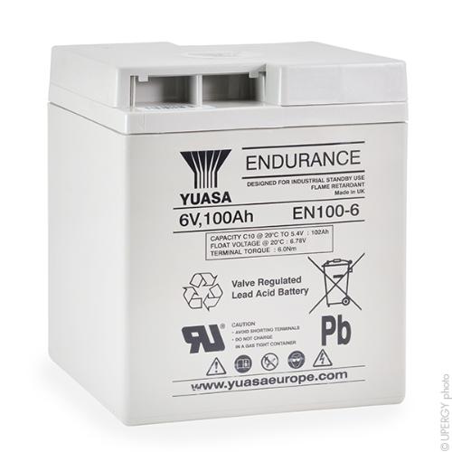Batterie plomb AGM YUASA EN100-6 6V 100Ah M8-V photo du produit 3 L