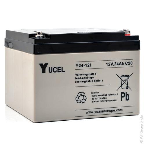 Batterie plomb AGM YUCEL Y24-12I 12V 24Ah M5-F photo du produit 1 L