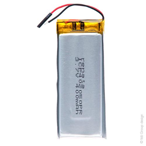 Batterie Li-Po 1S1P ICP402050PR + PCM UN38.3 3.7V 420mAh fils photo du produit 2 L