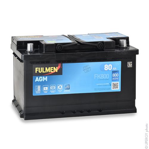 Batterie voiture Fulmen Start-Stop AGM FK800 12V 80Ah 800A photo du produit 1 L