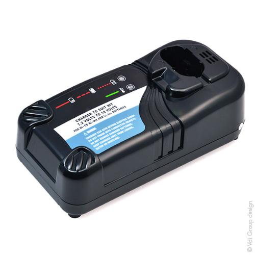 Chargeur pour batterie Hikoki 7.2V - 18V NiCD / NiMH / Li-Ion photo du produit 2 L