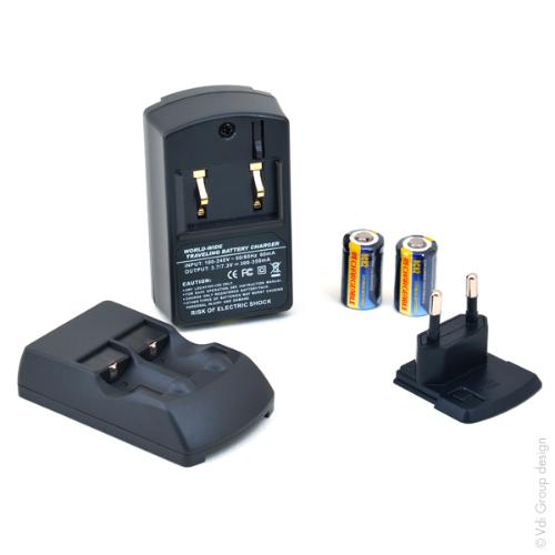 Batterie + Chargeur vidéo CR-2 rechargeable photo du produit 1 L