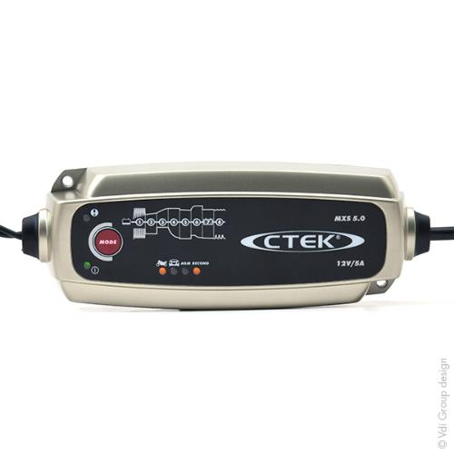 Chargeur plomb CTEK MXS 5.0 T 12V/5A 230V (Intelligent) photo du produit 1 L