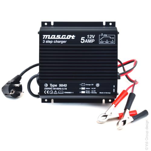 Chargeur Mascot 9940 Pour Batterie Plomb 12V 2.3A - Avec Connecteur LEMO FGG.3B (occasion)
