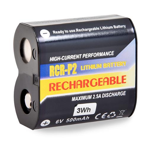 Batterie appareil photo - caméra CRP2 rechargeable 6V 500mAh photo du produit 1 L