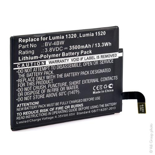 Batterie téléphone portable pour Nokia 3.8V 3500mAh photo du produit 3 L