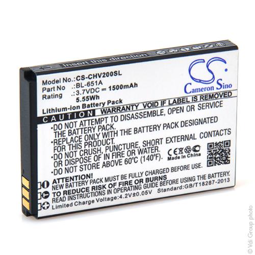 Batterie téléphone portable pour Crosscall 3.7V 1200mAh photo du produit 3 L