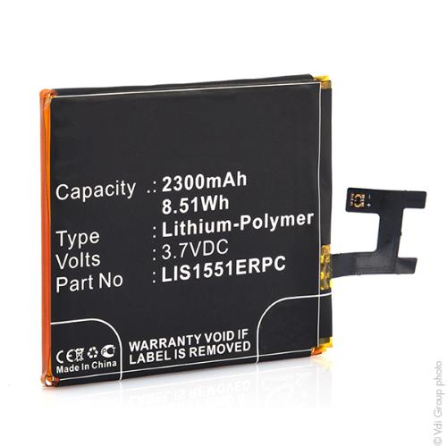 Batterie téléphone portable pour Sony Ericsson 3.7V 2300mAh photo du produit 3 L