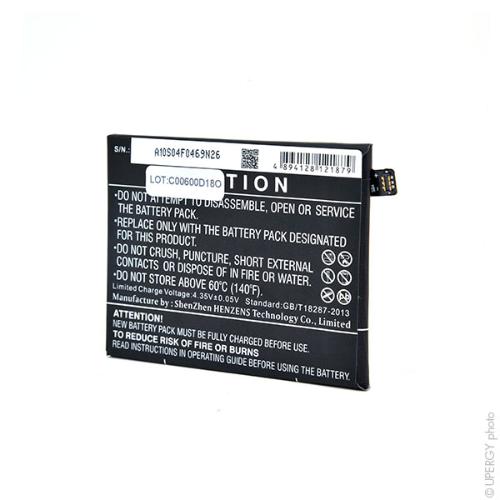 Batterie téléphone portable pour Oneplus 3.8V 3000mAh photo du produit 2 L
