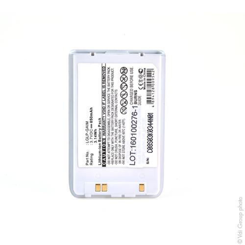 Batterie téléphone portable pour LG 3.7V 850mAh photo du produit 1 L