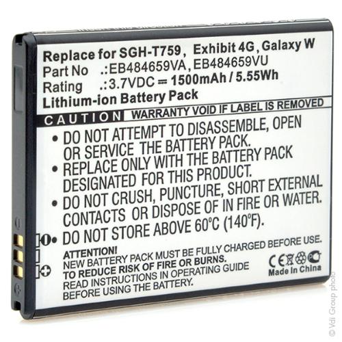 Batterie téléphone portable pour Samsung 3.7V 1500mAh photo du produit 3 L