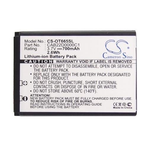 Batterie téléphone portable pour Alcatel 3.7V 700mAh photo du produit 5 L