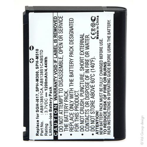 Batterie téléphone portable pour Samsung 3.7V 1200mAh photo du produit 1 L