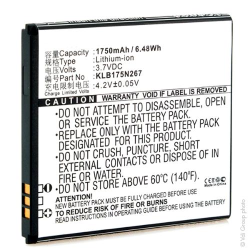 Batterie téléphone portable pour Konka / Fly 3.7V 1750mAh photo du produit 3 L