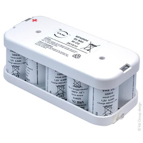 Batterie eclairage secours 10x D VRE 5S2P ST2 6V 9Ah Cosse photo du produit 1 L