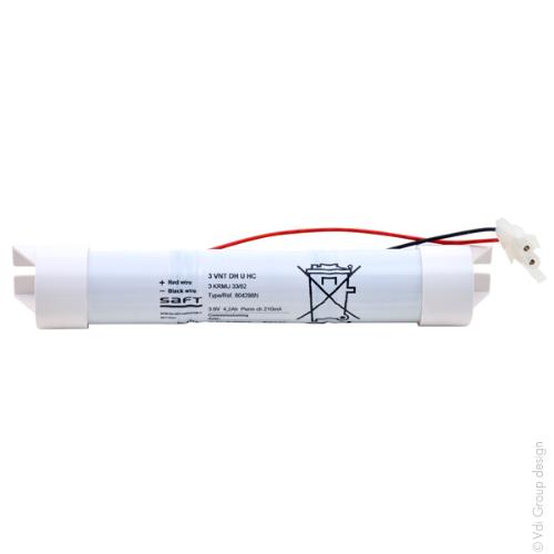 Batterie eclairage secours 3 VNT DH U 3.6V 4200mAh photo du produit 2 L