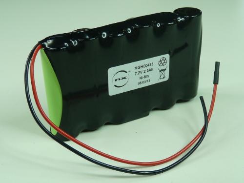 Batterie Nimh  6x AA 6S1P ST1 7.2V 2.5Ah F photo du produit 1 L