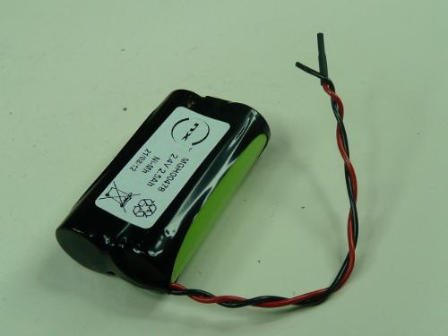Batterie Nimh 2x AA NX 2S1P ST1 2.4V 2500mAh Fils photo du produit 1 L