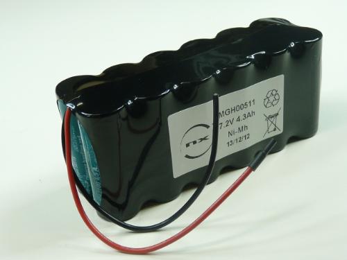 Batterie Nimh 12x 4/5A 6S2P ST2 7.2V 4300mAh Fils photo du produit 1 L