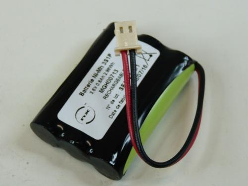 Batterie Nimh 3x AAA 3S1P ST1 3.6V 0.8Ah Molex photo du produit 1 L