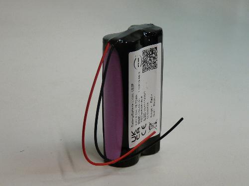 Batterie Li-Ion 2x 18650 1S2P ST1 3.6V 7Ah F100 photo du produit 1 L