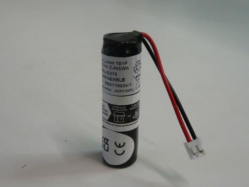 Batterie Li-Ion 908-21X (14500) 1S1P 3.7V 650mAh JST photo du produit 1 L