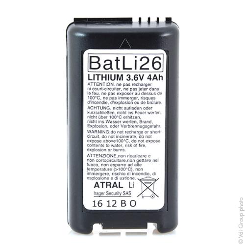 Batterie systeme alarme DAITEM BATLI26 3.6V 4Ah photo du produit 1 L